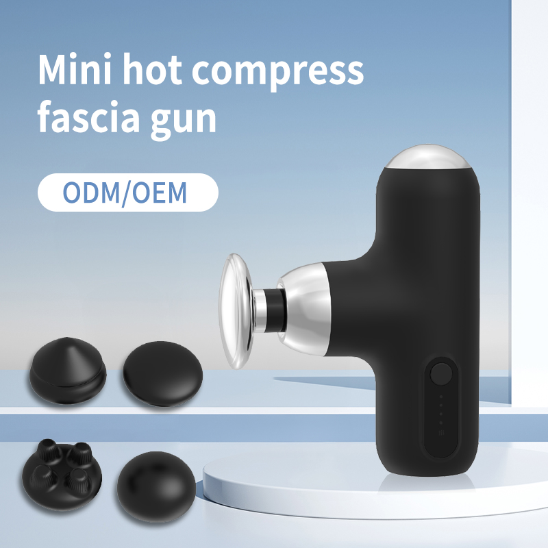 Free Sample Factory Price Mini Gun Round Shape Deep Muscle Tissue Massage Gun ABS HandHeld Relaxation Muscle Body Massage Gun