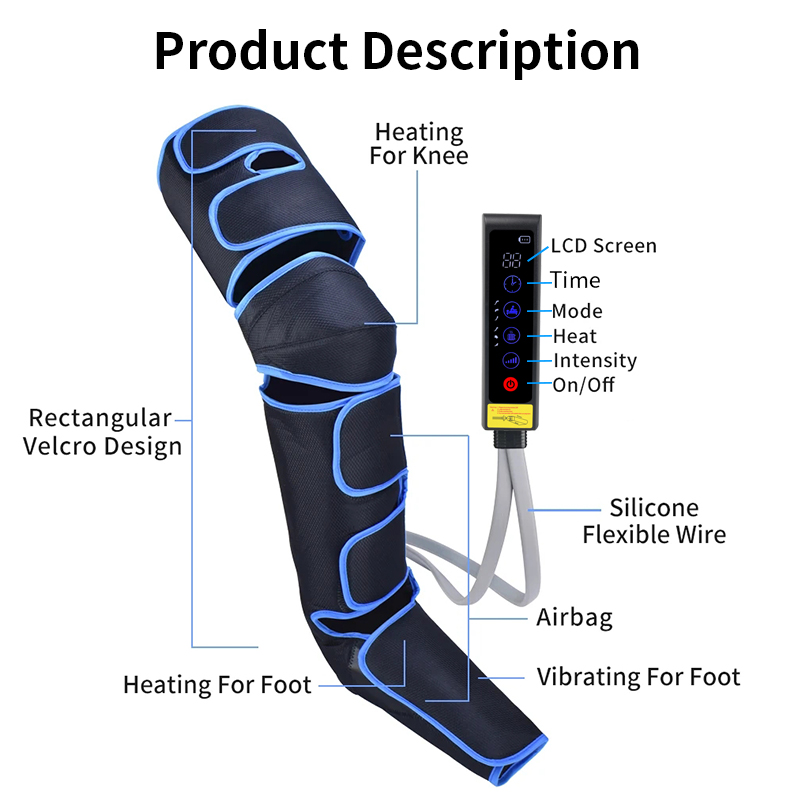 OEM ODM relax pressure therapy system machine recovery boots foot calf air compression leg massager