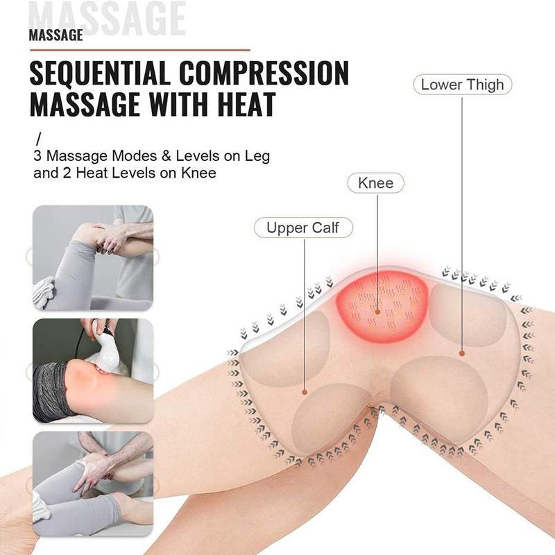 Hot Compress Electric Leg Knee Massager With Heat