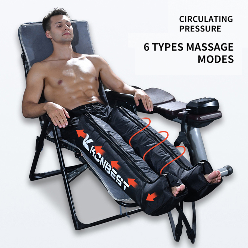 6 chamber electric machine massage compression boots sports recovery equipments massage leg recovery boots