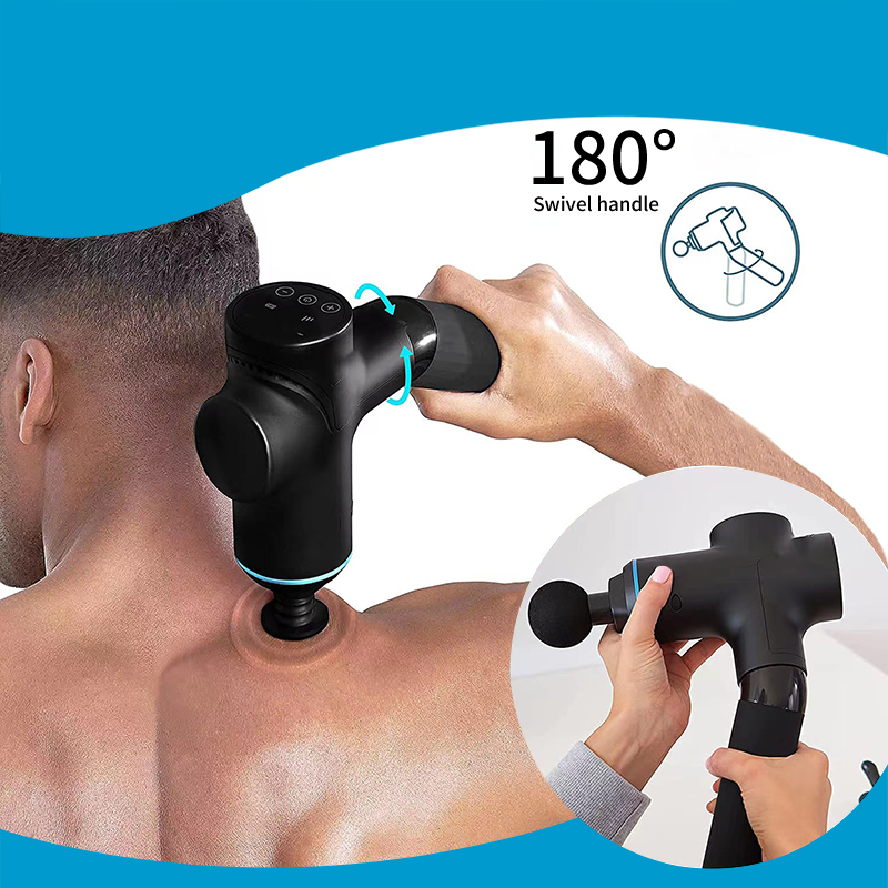 Custom Logo Gym Sports Massage Gun Brushless Led Timing Massage Gun Wireless best handheld cordless