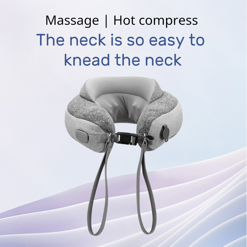 Foldable U-Shaped Pillow Deep Neck Massage Gravity Shiatsu Neck Massage Pillow Folding Cervical massager