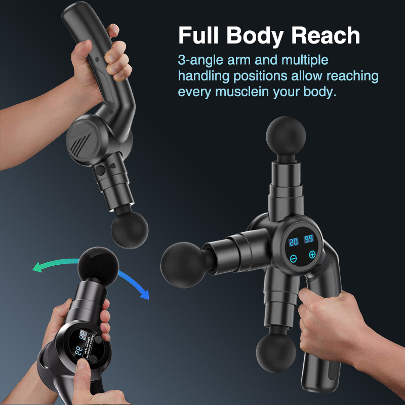 A 180-degree folding professional facial gun massage gun 